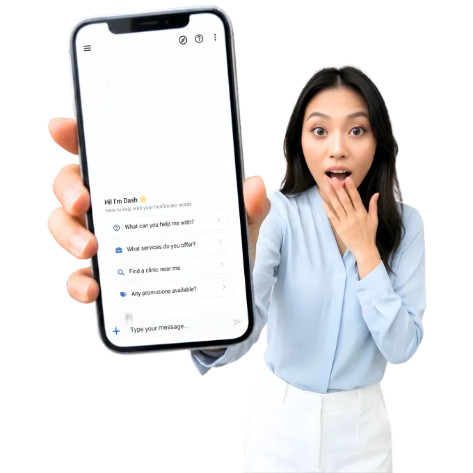 Dash AI app — chat like a friend, personalized advice, one-tap booking
