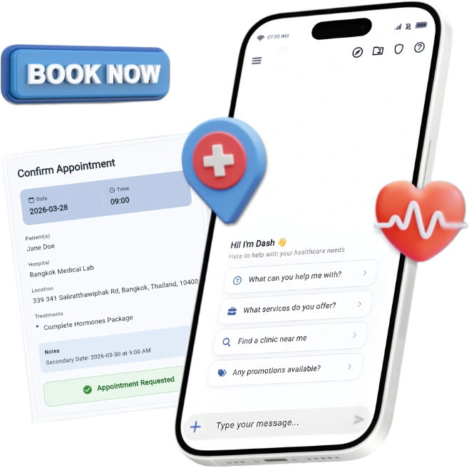One-tap booking with appointment confirmation on DocDocDash